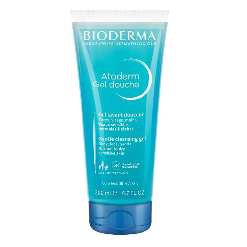ژل شستشوی ملایم بایودرما آتودرم (Bioderma Atoderm Gel Douche) حجم ۲۰۰ میلی‌لیتر
