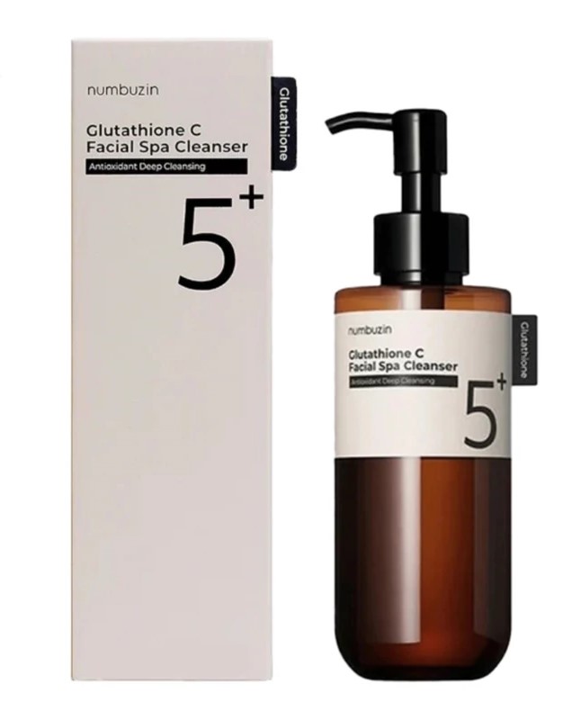 شوینده روغنی و پاک‌کننده نامبوزین شماره ۵ (Numbuzin No.5+ Glutathione C Facial Spa Cleanser) حجم ۲۰۰ میلی‌لیتر