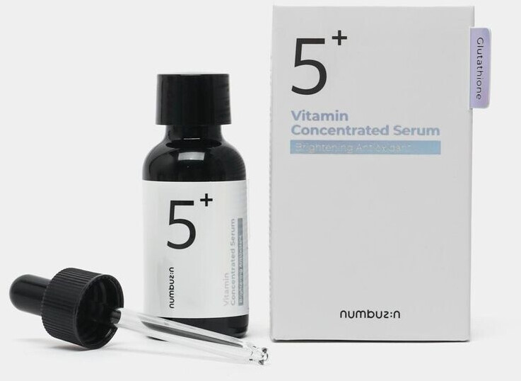 سرم ویتامین C و گلوتاتیون نامبوزین شماره ۵ (Numbuzin No.5+ Vitamin Concentrated Serum) حجم ۳۰ میلی‌لیتر | روشن‌کننده و ضد لک